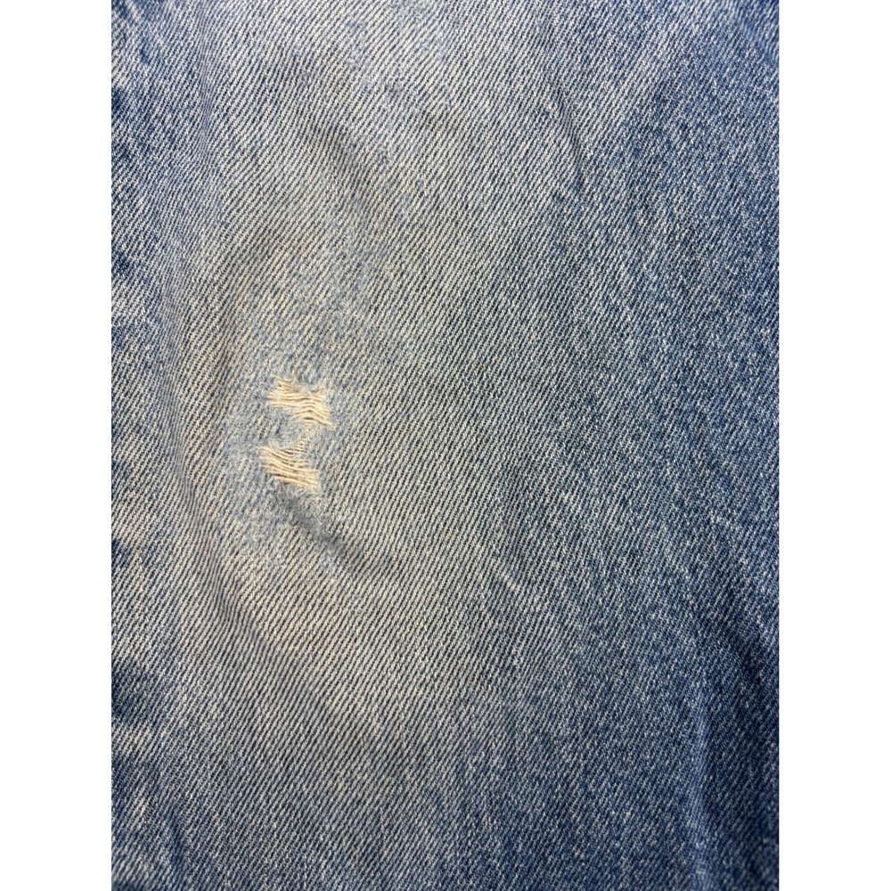 Levis 501 Men's 35x36 Jeans Medium Blue Wash Paint Splatter Distressed Denim - Picture 4 of 12
